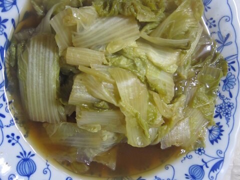 魚の煮汁で簡単・節約・白菜煮